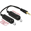 Delock Adapter Kábel audio splitter stereo jack apa 3.5 mm 3 pin  2 x stereo jack anya 3.5 mm (65683)