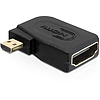 Delock adapter magas sebességű HDMI - micro D apa  A anya oldalra fordítva (65352)