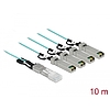 Delock Aktív optikai kábel QSFP+  4 x SFP+ 10 m (84073)