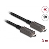 Delock aktív optikai USB-C videó + adat + PD kábel 3 m (84144)