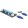 Delock Bővítőkártya PCI Express x1  PCI Express x16, 60 cm-es USB-kábellel (41426)