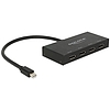 Delock Displayport 1.2-es elosztó 1 x mini Displayport-bemenet  4 x Displayport-kimenet 4K (87693)