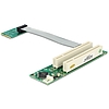 Delock emelőkártya Mini PCI Express  2 x PCI 32 Bit 5 V flexibilis kábellel, 13 cm, balos (41355)