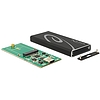 Delock External Enclosure M.2 SSD 42 mm  SuperSpeed USB 10 Gbps (USB 3.1 Gen 2) USB Type-C female (42572)