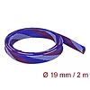 Delock Fonott kábelharisnya nyújtható 2 m x 19 mm kék-piros-fehér (20746)