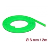 Delock Fonott kábelharisnya nyújtható 2 m x 6 mm zöld (20739)