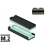 Delock Hűtőborda M.2 SSD 2280-hoz, fekete (18353)