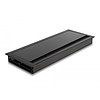 Delock Kábel tömítő/rendező asztalba szerelt változathoz kefével 300 x 120 x 28 mm méretű, fekete (66859)