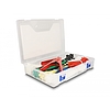 Delock Kábelkötegelőket rendszerező doboz, kábelkötegelőt biztosító eszközzel és 600 db. különböző színű kábelkötegelővel (18640)