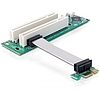 Delock kiemelő kártya PCI Express x1  2x PCI 32Bit 5 V, flexibilis kábellel, 9 cm, balos (41341)