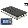 Delock Külso ház M.2 B kulcsmodul 42 mm SSD-hez  USB 3.0 Micro B-típusú anya titkosítás funkcióval (42594)