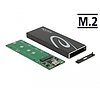 Delock Külső ház M.2 SATA SSD-hez USB Type-C csatlakozóval anya (42003)