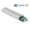 Delock M.2 NVMe PCIe SSD-hez kapcsolódó külso memória ház SuperSpeed USB 10 Gbps USB Type-C anya (42634)