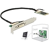 Delock Mini PCIe modul, I/O PCIe teljes méret DVI / VGA grafikus adapter (95253)