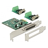 Delock PCI Express Card  2 x Serial RS-422/485 ESD védett opcionális túlfeszültség-védelem (65841)