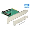 Delock PCI Express x4 Kártya  1 x belső U.2 NVMe SFF-8639 dugó (89673)