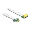 Delock PCI Expressz riser kártya x1 apa - x1 szlot 90 -os szögben FPC kábellel 30 cm hosszú (88022)