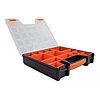 Delock Rendező doboz 14 egységgel, 312 x 272 x 60 mm méretben, narancs és fekete (18420)