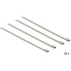 Delock Rozsdamentes acél kábelkötegelők, 150 x 4,6 mm (H x Sz), 20 darab (18630)