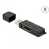 Delock SuperSpeed USB kártyaolvasó SD / Micro SD / MS memóriakártyákhoz (91757)