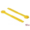 Delock Szilikon kábelkötegelo újrahasznosítható 10 darabos csomagban sárga (18830)