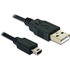 Delock USB 2.0-A USB Mini-B 5 tűs, 0,70 m (apa/apa) kábel (82396)