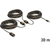 Delock USB 2.0-ás hosszabbító kábel (aktív), 30 m (83453)
