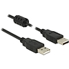 Delock USB 2.0-s kábel A-típusú csatlakozódugóval  USB 2.0-s, A-típusú csatlakozódugóval, 2,0 m, fe (84891)