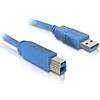 Delock USB 3.0 A-B kábel apa/apa 1,8m (82434)