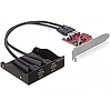 Delock USB 3.0 előlapi panel (2 porttal), PCI Express csatlakozással (61775)