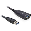 Delock USB 3.0 Hosszabbító kábel, 5 m (83089)