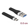 Delock USB 3.2 Gen 1 FPC lapos csík kábel USB A-típusú - USB Type-C 13,5 cm PD 3 A (85771)