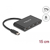 Delock USB 3.2 Gen 1 USB Type-C Hub 3 db USB Type-C anya + 1 x USB Type-C PD 100 Watt (64174)