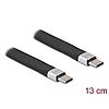 Delock USB 3.2 Gen 2 FPC lapos csík kábel USB Type-C - USB Type-C 13 cm PD 5 A E-Marker (86939)