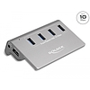 Delock USB 3.2 Gen 2 Hub 4 A-típusú USB porttal (64181)