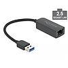 Delock USB A-típusú adapter apa 2,5 Gigabit LAN kompakt (66646)