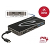 Delock USB Type-C 3.2 Dockingstation 4K HDMI DP / 1080p VGA, USB Hub und PD 3.0 (87773)