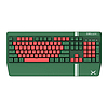 Delux KM17DB ANGOL gamer billentyűzet, zöld és piros (KM17DB GREEN)