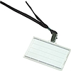 Donau azonosító kártya tartó fekete nyakpánttal 85x50 mm műanyag csipesszel 50db/csomag 8347001