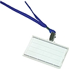 Donau azonosító kártya tartó kék nyakpánttal 85x50 mm műanyag csipesszel 50db/csomag 8347010
