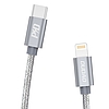 Dudao kábel USB Type C kábel - Lightning Power Delivery 45W 1m szürke (L5Pro szürke)