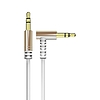 Dudao szögletes kábel AUX mini jack 3,5 mm-es kábel 1 m fehér (L11 fehér)
