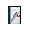 Durable Duraclip klipmappa A4 átlátszó előlap, zöld kapacitás 60 lapig 25 db / doboz