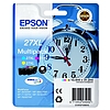 Epson 27XL T2715 Multipack Cyan Magenta Yellow tintapatron eredeti C13T27154010 (T2712 + T2713 + T2714) Ébresztőóra