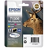 Epson T1306 Multipack Cyan Magenta Yellow tintapatron eredeti C13T13064010 (T1301 + T1302 + T1303 + T1304) Szarvas