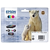Epson T26 T2616 Multipack Black Cyan Magenta Yellow tintapatron eredeti C13T26164010 (T2611 + T2612 + T2613 + T2614) Jegesmedve
