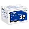 Epson Workforce AL-C300 Black dupla  lézertoner eredeti 2x7,3K C13S050751