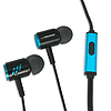 Esperanza sztereó mikrofonos fülhallgató, fekete-kék (EH207KB)