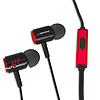 Esperanza sztereó mikrofonos fülhallgató, fekete-piros (EH207KR)