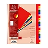 Exacompta regiszter A4 műanyag 20 részes színes Maxi A-Z-ig